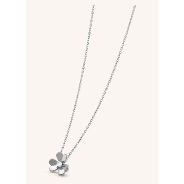 ヴァンクリーフ＆アーペル ネックレス 偽物*Van Cleef & Arpels フリヴォルネックレスミニモデル 豪華ダイヤ入り