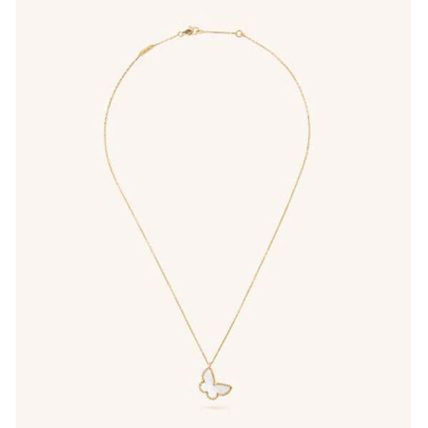 ヴァンクリーフ＆アーペル ペンダント 偽物 Van Cleef & Arpels ◇ Sweet Alhambra パピヨン ネックレス