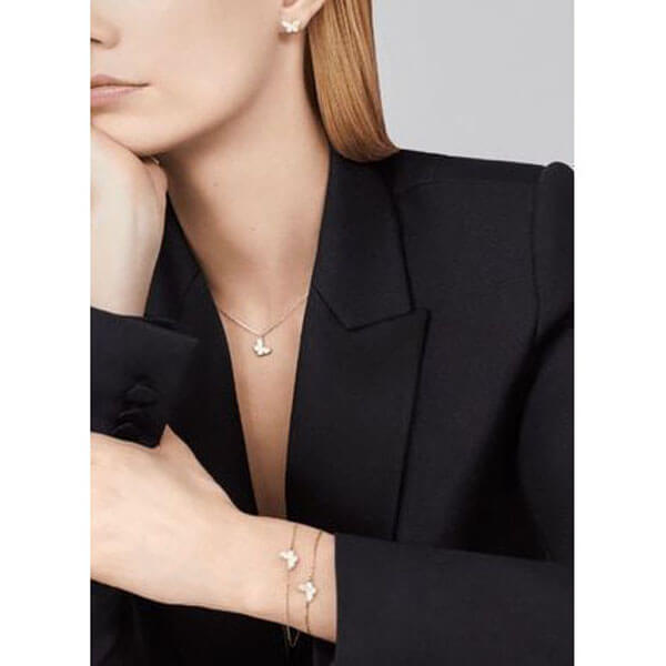 ヴァンクリーフ＆アーペル ペンダント 偽物 Van Cleef & Arpels ◇ Sweet Alhambra パピヨン ネックレス