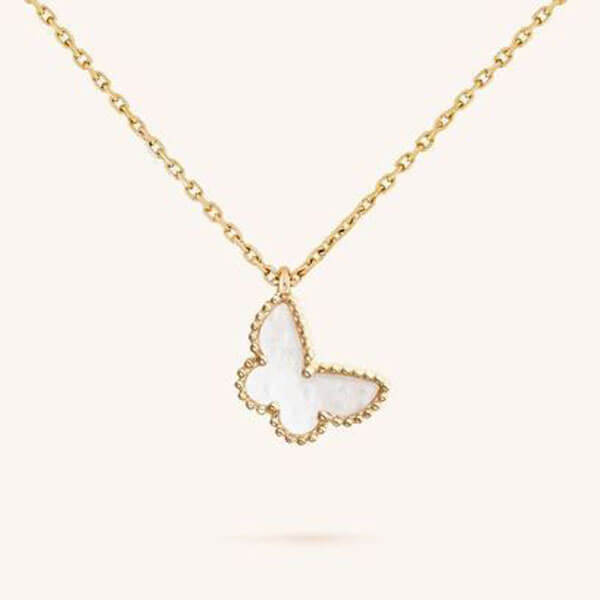 ヴァンクリーフ＆アーペル ペンダント 偽物 Van Cleef & Arpels ◇ Sweet Alhambra パピヨン ネックレス