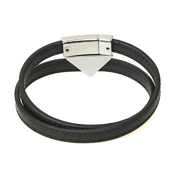 プラダ ブレスレット 偽物★送料関税込★PRADA★ロゴ ブレスレット★人気