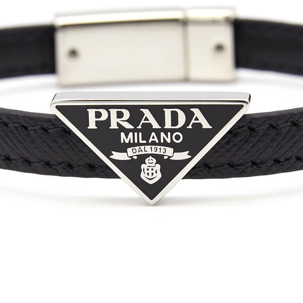 PRADA★プラダ ブレスレット 偽物 ロゴ SAFFIANO LEATHER ブレスレット_2IB289 053 F0002