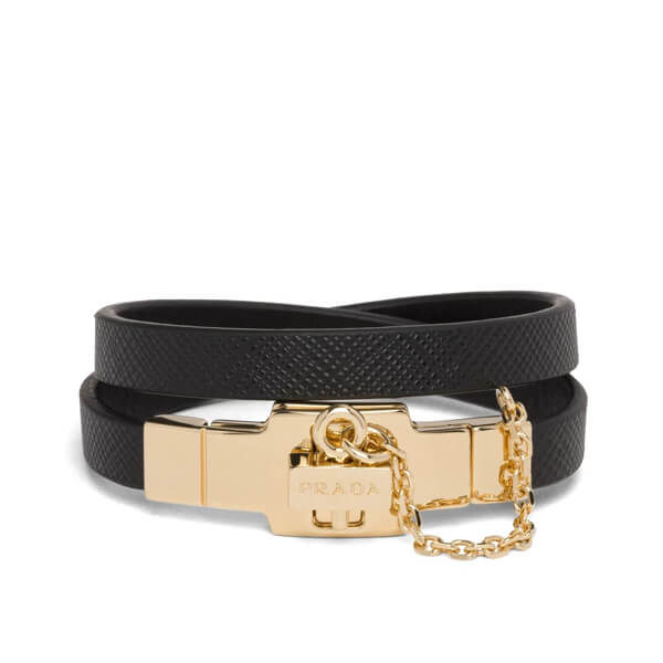 【PRADA】プラダ ブレスレット コピー サフィアーノ☆ダブルラップブレスレット*1IB310_053