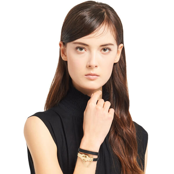 【PRADA】プラダ ブレスレット コピー サフィアーノ☆ダブルラップブレスレット*1IB310_053
