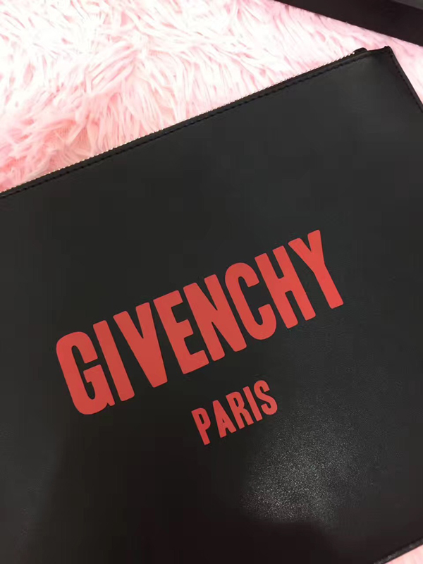 17/18AW GIVENCHY ジバンシィスーパーコピー RED LOGO SMALL CLUTCH