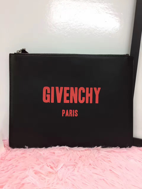 17/18AW GIVENCHY ジバンシィスーパーコピー RED LOGO SMALL CLUTCH