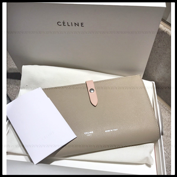 2017SS ギフトにも セリーヌ コピー セリーヌ ストラップ*ラージ財布