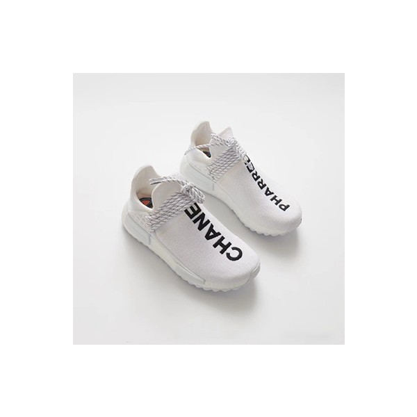 Adidas アディダススーパーコピー オリジナルスXシャネルXファレル ウィリアムストリプルネームHu NMD D97920 パロディ