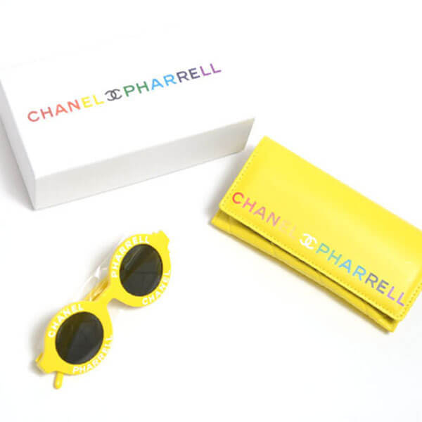 【レア】シャネル サングラス コピー シャネル × PHARRELL WILLIAMS ラウンドサングラス イエロー