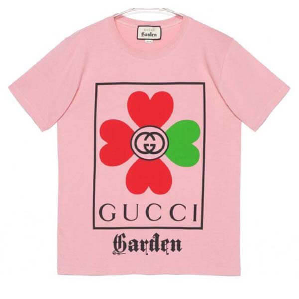 グッチ tシャツ 偽物 ガーデン★オーバーサイズ フラワー ロゴTシャツ 関送込