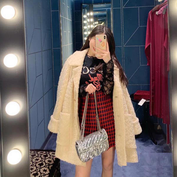 【5color】グッチ 偽物 GGマーモント スパンコール付き グッチ☆GG Marmont ミニショルダーバッグ 4色