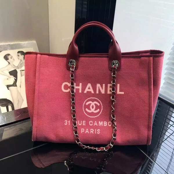 シャネルコピー シャネル バッグ BAG ドーヴィルライン ロゴマーク トートバッグ ルージュレッドトワルキャンバス a66941y07492 ブランド