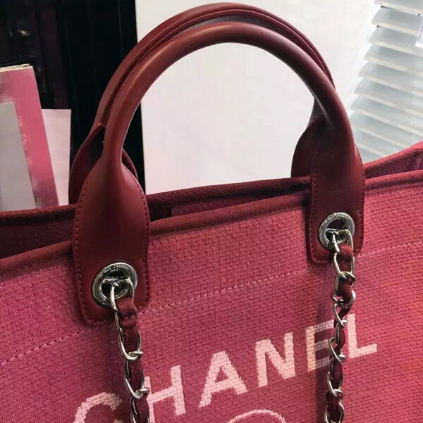 シャネルコピー シャネル バッグ BAG ドーヴィルライン ロゴマーク トートバッグ ルージュレッドトワルキャンバス A66941-Y07492  ブランド