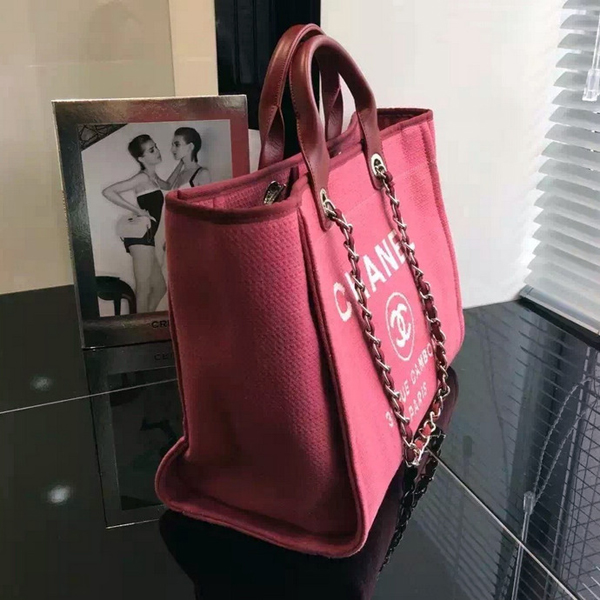 シャネルコピー シャネル バッグ BAG ドーヴィルライン ロゴマーク トートバッグ ルージュレッドトワルキャンバス A66941-Y07492  ブランド