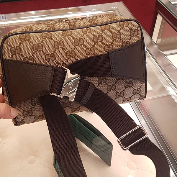 [グッチ ウエストバッグ 偽物] GG キャンバス BELT BAG ☆ ウエストバッグ