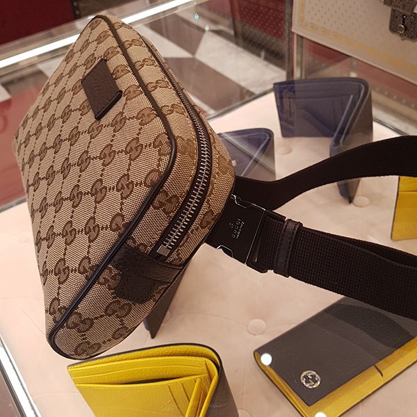 [グッチ ウエストバッグ 偽物] GG キャンバス BELT BAG ☆ ウエストバッグ