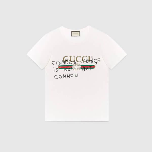 2020SS新作大人気 グッチコピー＊ココ キャピタン プリント Tシャツ ホワイト