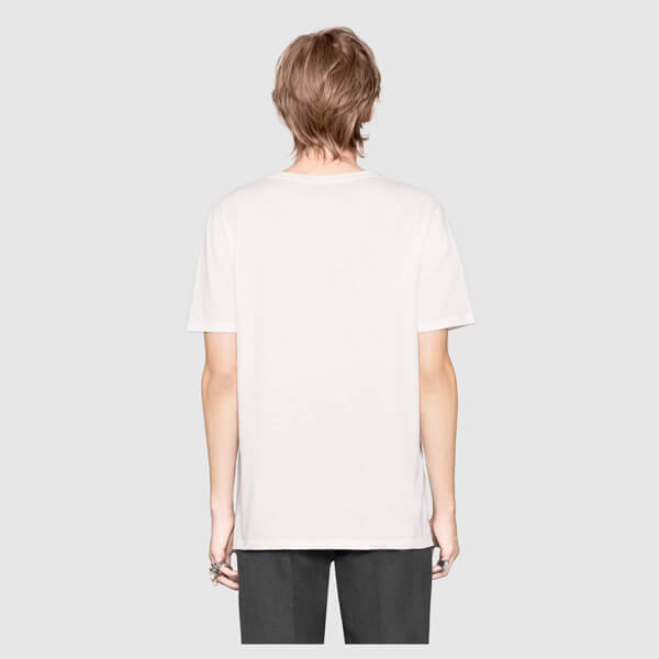 2020SS新作大人気 グッチコピー＊ココ キャピタン プリント Tシャツ ホワイト