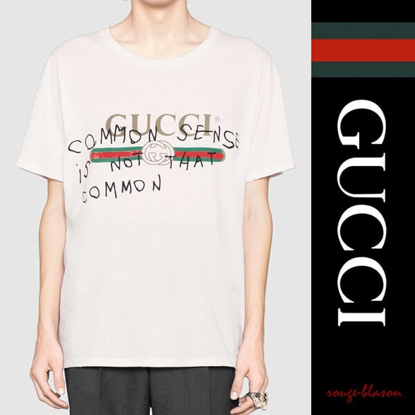 2020SS新作大人気 グッチコピー＊ココ キャピタン プリント Tシャツ ホワイト