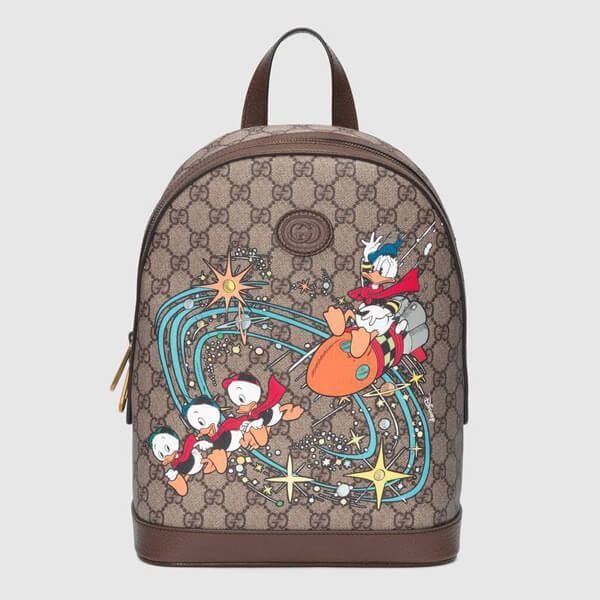 ★DISNEY x グッチ★ディズニー グッチ ドナルドダック コピー バックパック 552884 2N2AT 8683