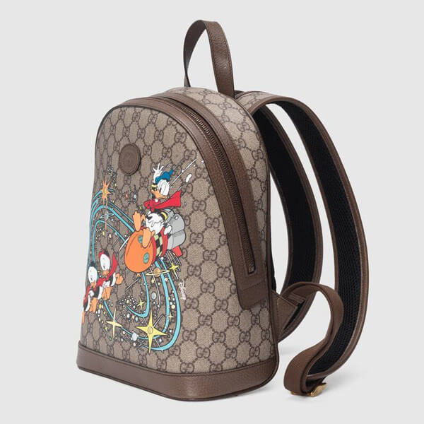 ★DISNEY x グッチ★ディズニー グッチ ドナルドダック コピー バックパック 552884 2N2AT 8683