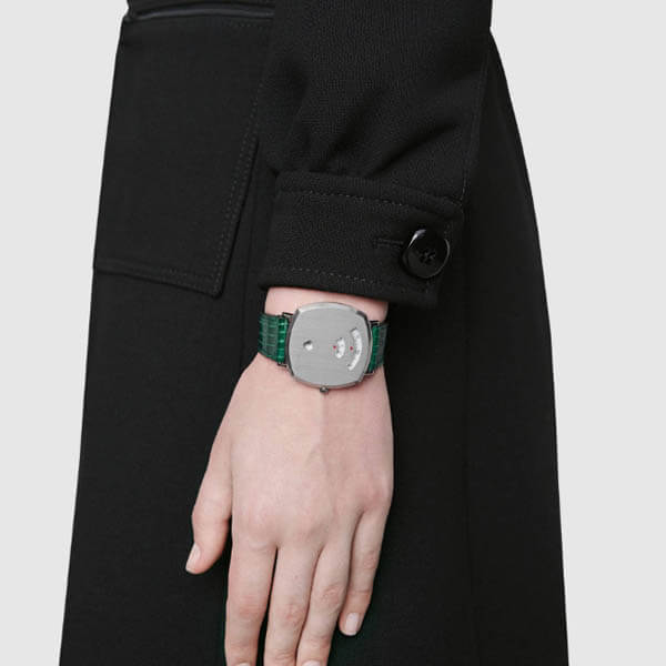 グッチ 時計 スーパーコピー 21SS 最新作◆ロゴ入り グリップ ウォッチ 38mm◆green