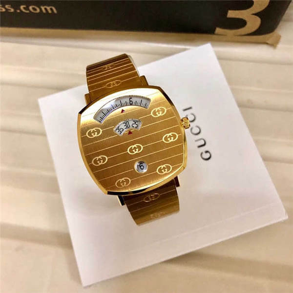 【21SS NEW】グッチ 時計 スーパーコピー グッチ_women/Grip watch,38mm 時計 Gマーク /GOLD系 YA157409