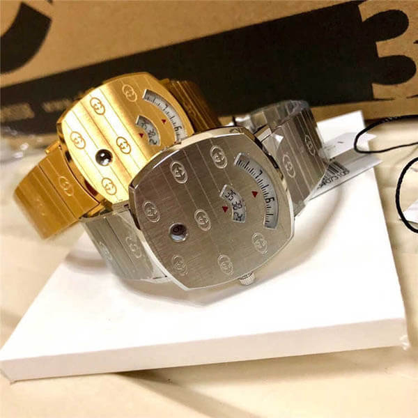 【21SS NEW】グッチ 時計 スーパーコピー グッチ_women/Grip watch,38mm 時計 Gマーク /GOLD系 YA157409