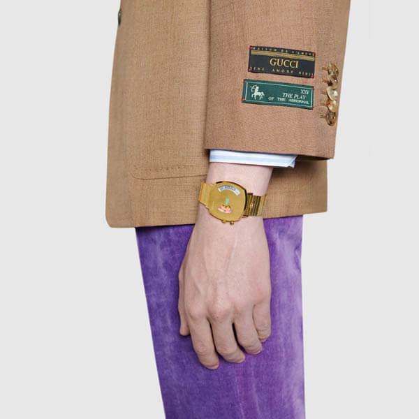 ◆グッチ 時計 スーパーコピー 21SS最新作◆グリップウォッチ 38 mm◆Yellow gold