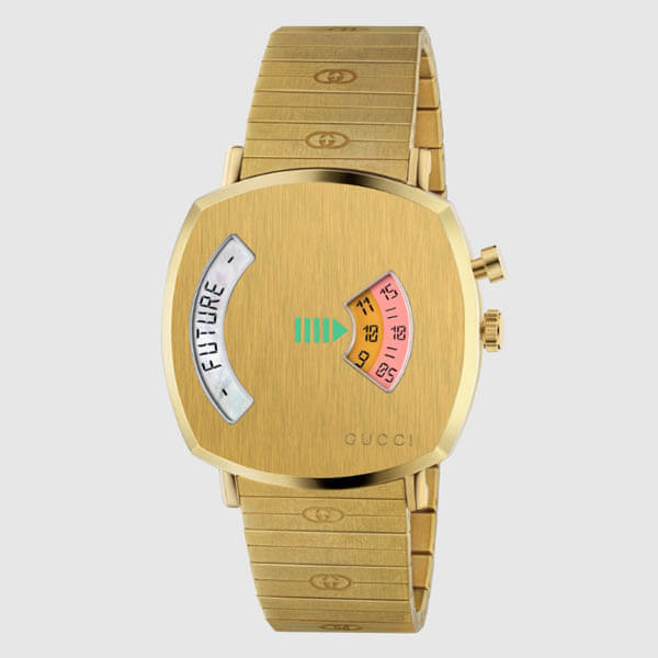 ◆グッチ 時計 スーパーコピー 21SS最新作◆グリップウォッチ 38 mm◆Yellow gold