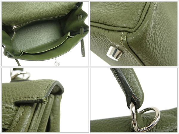 エルメス ハンドバッグ ケリー 25 cm 内縫い ヴェールヴェロネーゼ×シルバー金具 トゴ Ｍ刻印 エルメス Kelly バッグ ヴェールヴェロネーズ QJ07