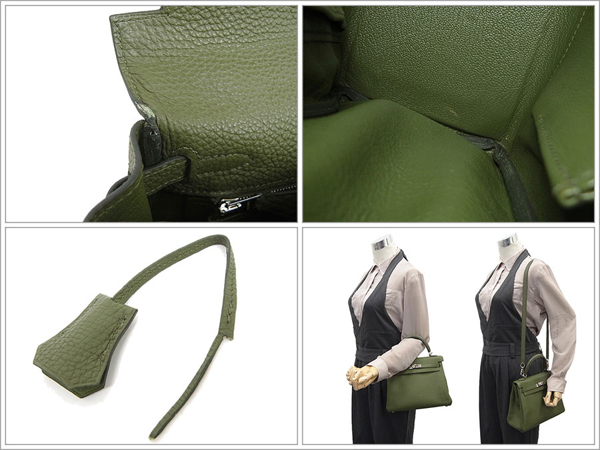 エルメス ハンドバッグ ケリー 25 cm 内縫い ヴェールヴェロネーゼ×シルバー金具 トゴ Ｍ刻印 エルメス Kelly バッグ ヴェールヴェロネーズ QJ07