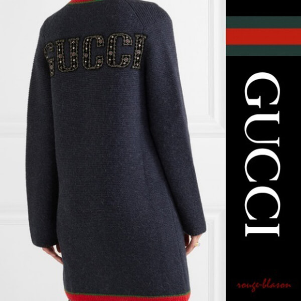グッチ NY グッチ ニューヨークヤンキース コピー カーディガン New York Yankees woolcardigan