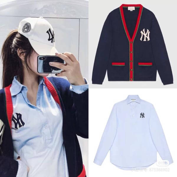 グッチ ヤンキース NY グッチ ニューヨーク コピー カーディガン New York Yankees woolcardigan