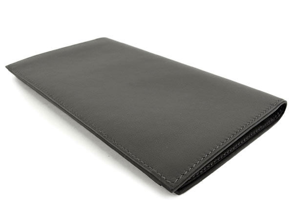 エルメス 長財布 ドゴンGM エトゥープ×シルバー金具 トゴ Q刻印 エルメス 財布 QL10
