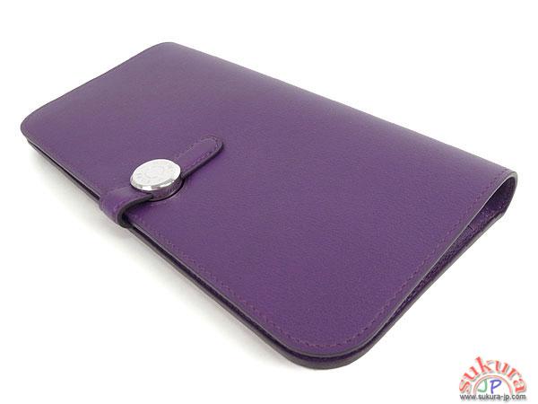 エルメス 長財布 ドゴン ロング Q刻印 エルメス 二つ折り長財布