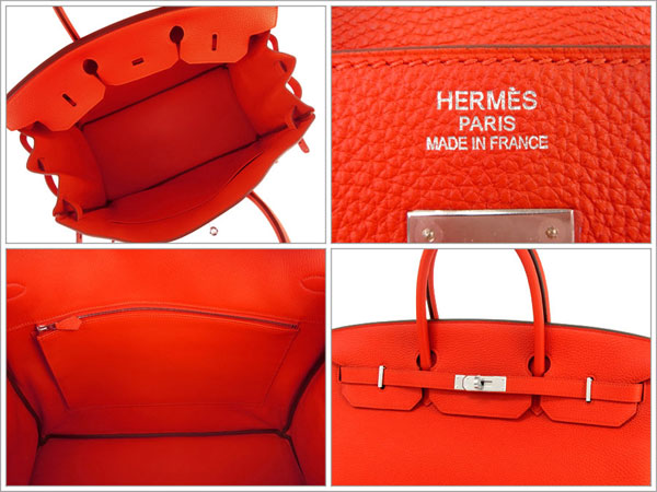 エルメス バーキン 40 cm ハンドバッグ カプシーヌ×シルバー金具 トゴ Q刻印 エルメス Birkin バッグ
