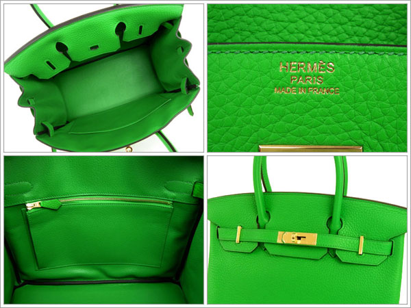 エルメス バーキン 30 cm ハンドバッグ バンブー×ゴールド金具 トリヨンクレマンス Q刻印 エルメス Birkin バッグ