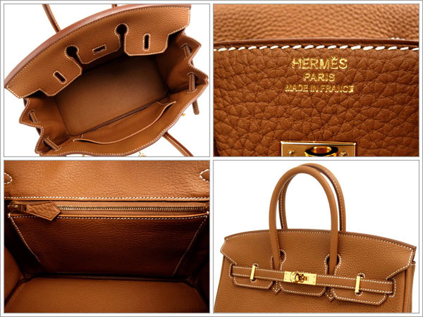 エルメス バーキン 25 cm ハンドバッグ ゴールド×ゴールド金具 トゴ Q刻印 エルメス Birkin バッグ