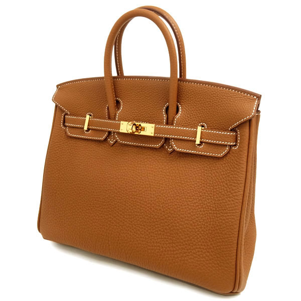 エルメス バーキン 25 cm ハンドバッグ ゴールド×ゴールド金具 トゴ Q刻印 エルメス Birkin バッグ