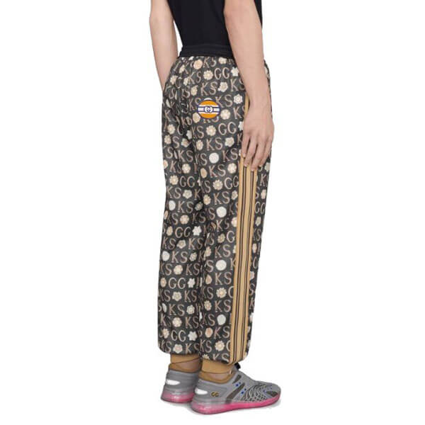 グッチ ケン スコット x グッチ 偽物 プリント入り ジョギングパンツ Ken Scottxグッチ print jogging pant