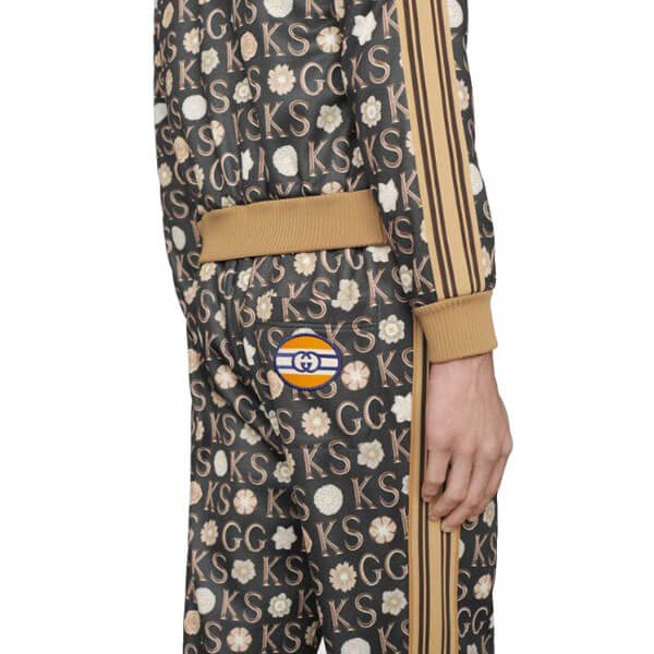 グッチ ケン スコット x グッチ 偽物 プリント入り ジョギングパンツ Ken Scottxグッチ print jogging pant
