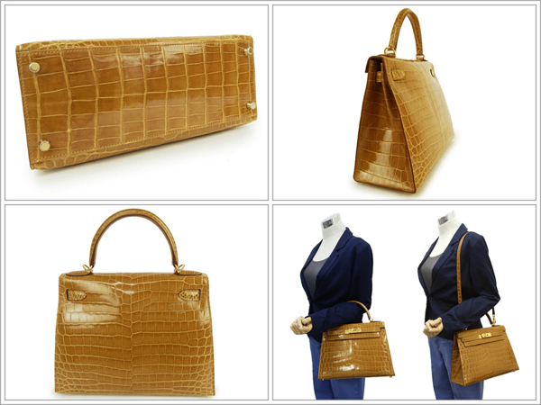 エルメス ハンドバッグ ケリー 28 cm 外縫い タバックキャメル×ゴールド金具 Q刻印 エルメス Kelly バッグ