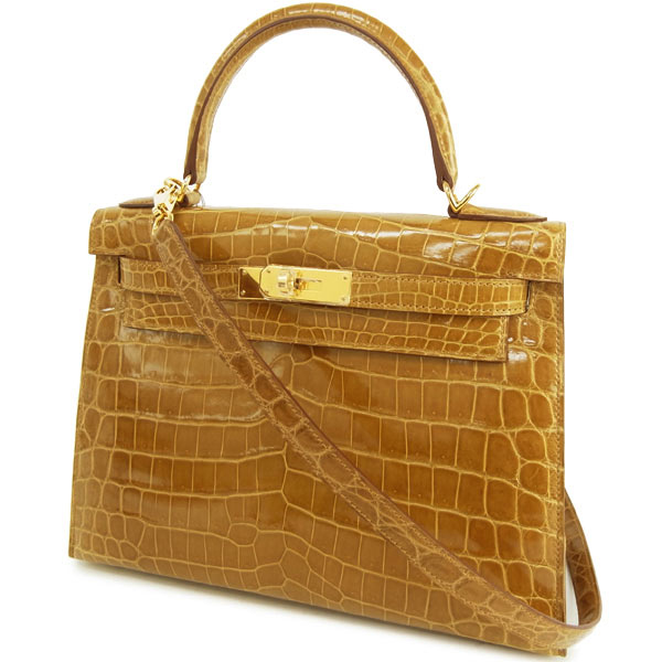 エルメス ハンドバッグ ケリー 28 cm 外縫い タバックキャメル×ゴールド金具 Q刻印 エルメス Kelly バッグ