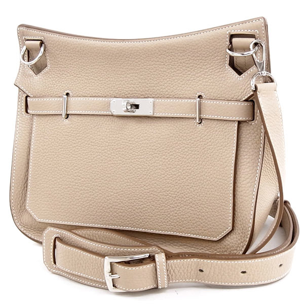 エルメス ショルダーバッグ ジプシエール28 アルジル×シルバー金具 Q刻印 エルメス バッグ