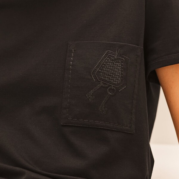 新色☆Hermes☆エルメス コピー マイクロTシャツ 刺繍入りポケット