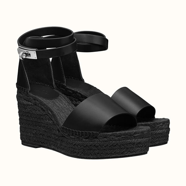 ◆Hermes◆ cute☆エルメス ウェッジサンダル 偽物 4色 TIVOLI ESPADRILLE H191098Z 01360