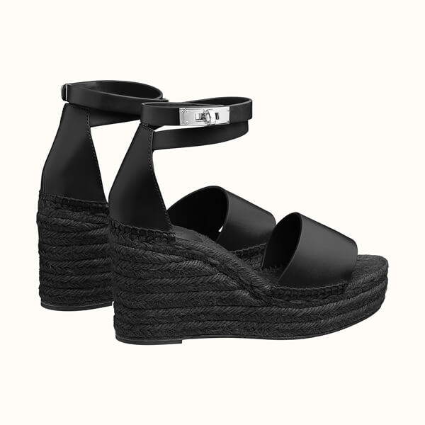 ◆Hermes◆ cute☆エルメス ウェッジサンダル 偽物 4色 TIVOLI ESPADRILLE H191098Z 01360