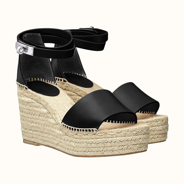 ◆Hermes◆ cute☆エルメス ウェッジサンダル 偽物 4色 TIVOLI ESPADRILLE H191098Z 01360