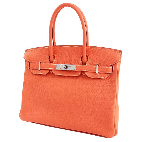 エルメス バーキン 30 cm ハンドバッグ クレヴェット×シルバー金具 トリヨンクレマンス Q刻印 エルメス Birkin バッグ